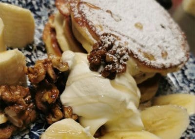 Pancake stack banana Caldwells Coffee House Ratoath Meath landscape
